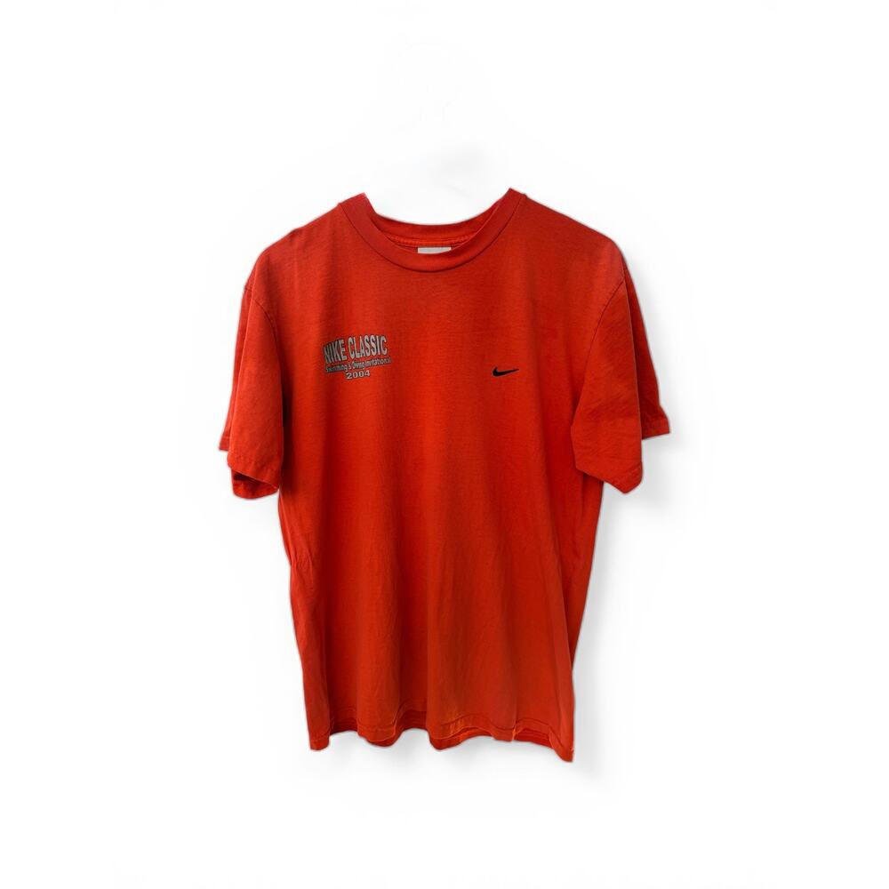 Nike Classic 2004 Swimming & Diving Invitational T-Shirt Mens Medium Red